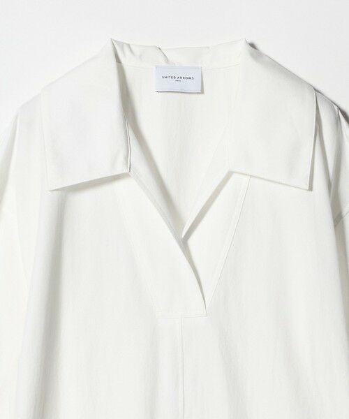 UNITED ARROWS / ユナイテッドアローズ ロング・マキシ丈ワンピース | コットン スキッパー シャツ ワンピース ‐ウォッシャブル‐ | 詳細1