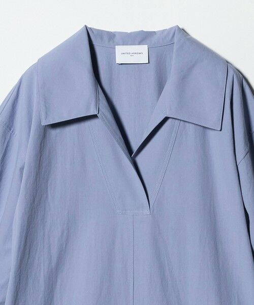 UNITED ARROWS / ユナイテッドアローズ ロング・マキシ丈ワンピース | コットン スキッパー シャツ ワンピース ‐ウォッシャブル‐ | 詳細6