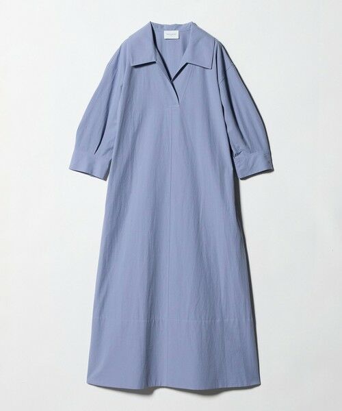 UNITED ARROWS / ユナイテッドアローズ ロング・マキシ丈ワンピース | コットン スキッパー シャツ ワンピース ‐ウォッシャブル‐（LILAC）