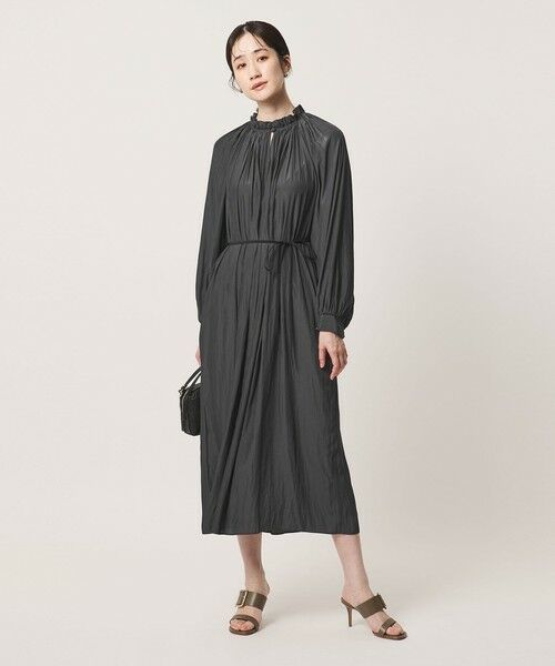 UNITED ARROWS / ユナイテッドアローズ ロング・マキシ丈ワンピース | ボリューム ギャザー ワンピース | 詳細1