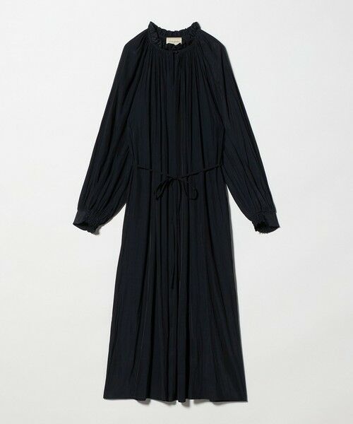 UNITED ARROWS / ユナイテッドアローズ ロング・マキシ丈ワンピース | ボリューム ギャザー ワンピース（NAVY）