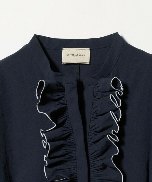 UNITED ARROWS / ユナイテッドアローズ ロング・マキシ丈ワンピース | メロー フリル ワンピース ‐防しわ 吸水速乾 UVカット 遮熱性 接触冷感 ウォッシャブル‐ | 詳細19