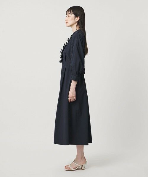 UNITED ARROWS / ユナイテッドアローズ ロング・マキシ丈ワンピース | メロー フリル ワンピース ‐防しわ 吸水速乾 UVカット 遮熱性 接触冷感 ウォッシャブル‐ | 詳細16