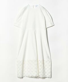 UNITED ARROWS / ユナイテッドアローズ ロング・マキシ丈ワンピース | ラッセルレース コンビ ワンピース ‐ウォッシャブル‐