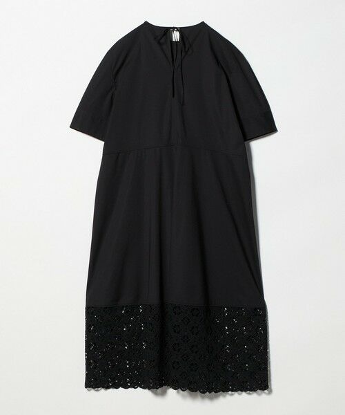 UNITED ARROWS / ユナイテッドアローズ ロング・マキシ丈ワンピース | ラッセルレース コンビ ワンピース ‐ウォッシャブル‐ | 詳細12