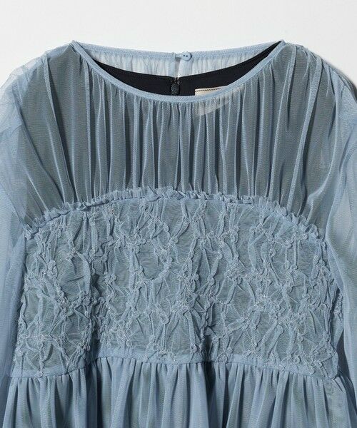 UNITED ARROWS / ユナイテッドアローズ ロング・マキシ丈ワンピース | チュール サテン コンビ ワンピース | 詳細5