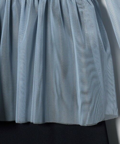 UNITED ARROWS / ユナイテッドアローズ ロング・マキシ丈ワンピース | チュール サテン コンビ ワンピース | 詳細7