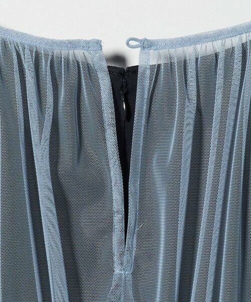 UNITED ARROWS / ユナイテッドアローズ ロング・マキシ丈ワンピース | チュール サテン コンビ ワンピース | 詳細8