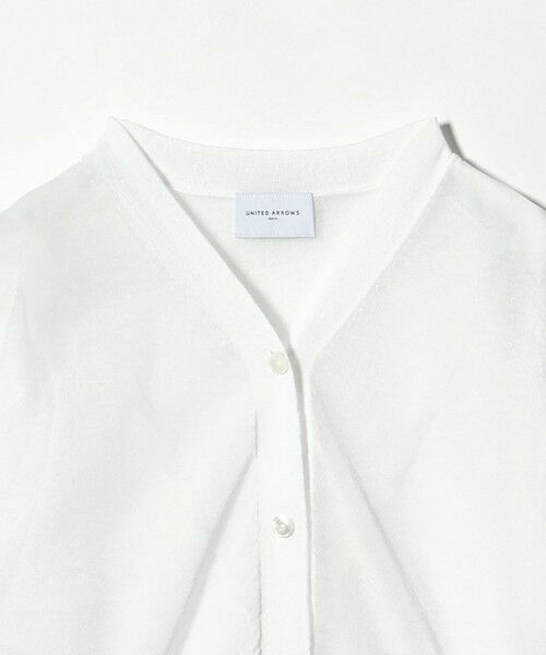 UNITED ARROWS / ユナイテッドアローズ カーディガン・ボレロ | シアー Vネック カーディガン ‐ウォッシャブル‐ | 詳細1