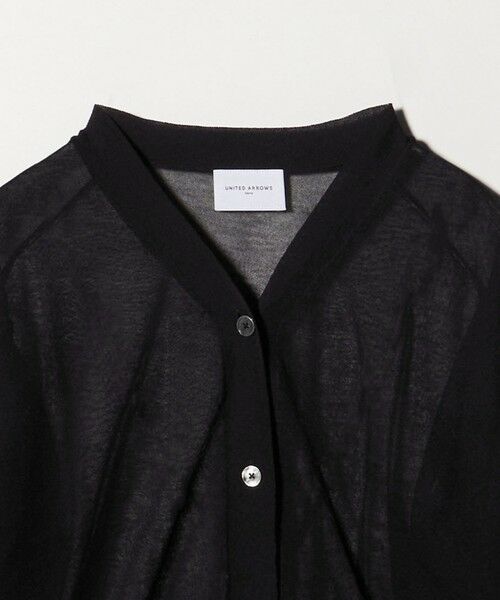 UNITED ARROWS / ユナイテッドアローズ カーディガン・ボレロ | シアー Vネック カーディガン ‐ウォッシャブル‐ | 詳細3