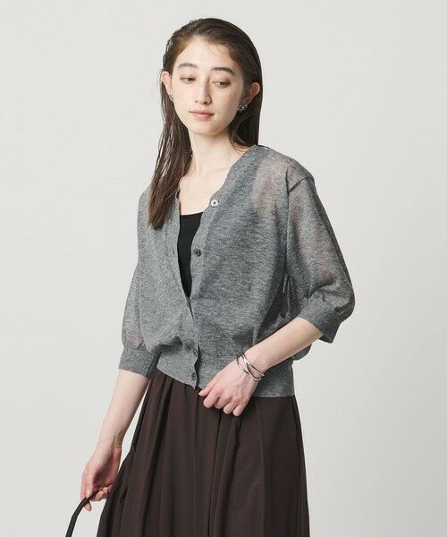 UNITED ARROWS / ユナイテッドアローズ カーディガン・ボレロ | シアー Vネック カーディガン ‐ウォッシャブル‐ | 詳細11