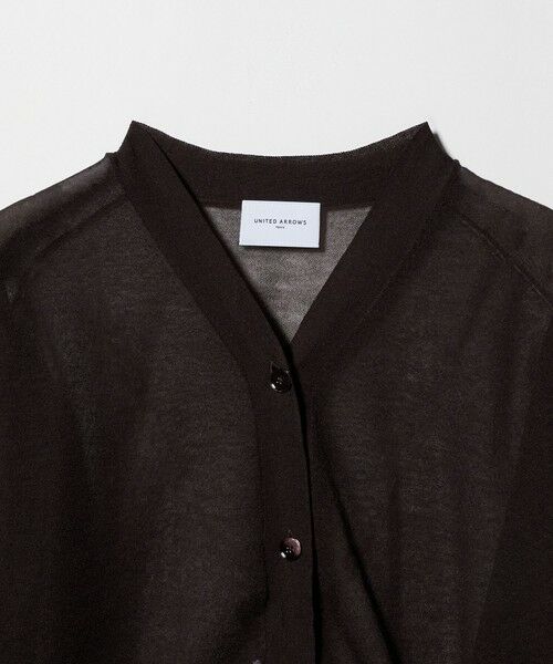 UNITED ARROWS / ユナイテッドアローズ カーディガン・ボレロ | シアー Vネック カーディガン ‐ウォッシャブル‐ | 詳細19