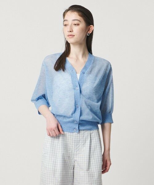 UNITED ARROWS / ユナイテッドアローズ カーディガン・ボレロ | シアー Vネック カーディガン ‐ウォッシャブル‐ | 詳細20