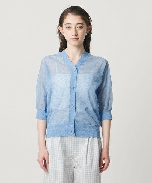 UNITED ARROWS / ユナイテッドアローズ カーディガン・ボレロ | シアー Vネック カーディガン ‐ウォッシャブル‐ | 詳細22