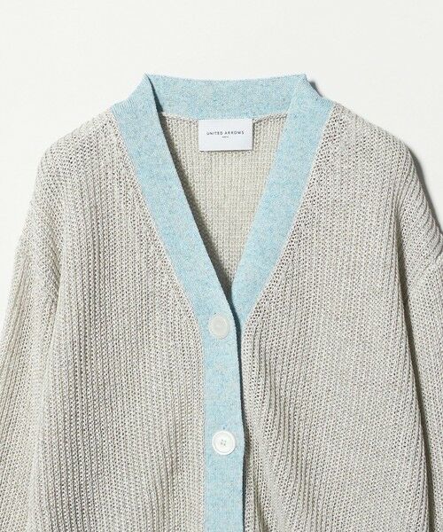 UNITED ARROWS / ユナイテッドアローズ カーディガン・ボレロ | カラーヤーン Vネック カーディガン ‐ウォッシャブル‐ | 詳細4