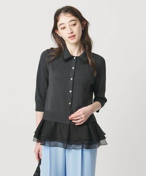 UNITED ARROWS / ユナイテッドアローズ カーディガン・ボレロ | レディー ポロニット(DK.GRAY)