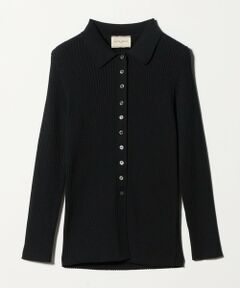 UNITED ARROWS / ユナイテッドアローズ カーディガン・ボレロ | リブ ポロニット カーディガン ‐ウォッシャブル‐