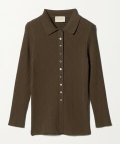 UNITED ARROWS / ユナイテッドアローズ カーディガン・ボレロ | リブ ポロニット カーディガン ‐ウォッシャブル‐