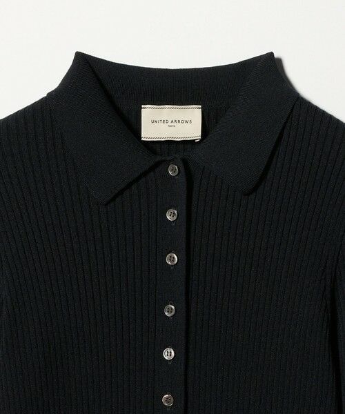 UNITED ARROWS / ユナイテッドアローズ カーディガン・ボレロ | リブ ポロニット カーディガン ‐ウォッシャブル‐ | 詳細3