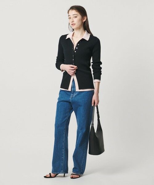 UNITED ARROWS / ユナイテッドアローズ カーディガン・ボレロ | リブ ポロニット カーディガン ‐ウォッシャブル‐ | 詳細1