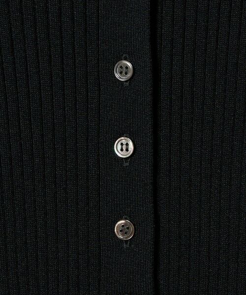 UNITED ARROWS / ユナイテッドアローズ カーディガン・ボレロ | リブ ポロニット カーディガン ‐ウォッシャブル‐ | 詳細4