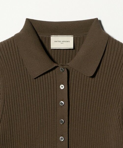 UNITED ARROWS / ユナイテッドアローズ カーディガン・ボレロ | リブ ポロニット カーディガン ‐ウォッシャブル‐ | 詳細10