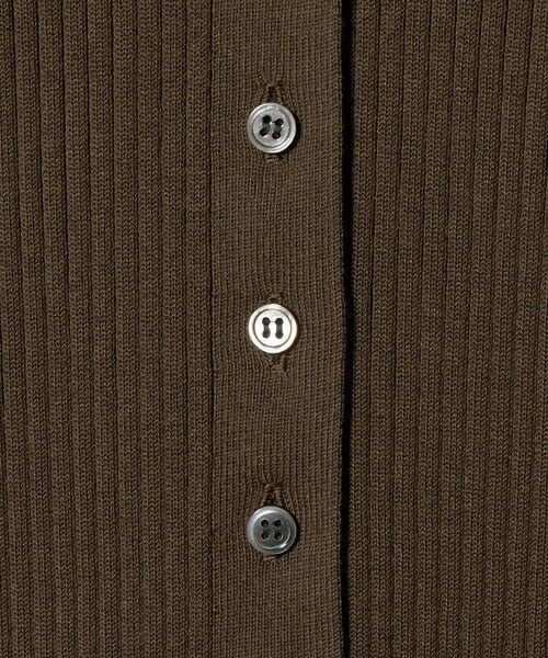 UNITED ARROWS / ユナイテッドアローズ カーディガン・ボレロ | リブ ポロニット カーディガン ‐ウォッシャブル‐ | 詳細7