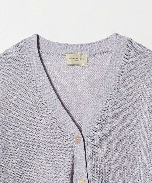 UNITED ARROWS / ユナイテッドアローズ カーディガン・ボレロ | ペーパー Vネック カーディガン | 詳細6