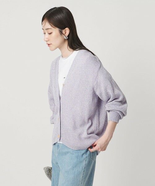 UNITED ARROWS / ユナイテッドアローズ カーディガン・ボレロ | ペーパー Vネック カーディガン | 詳細15