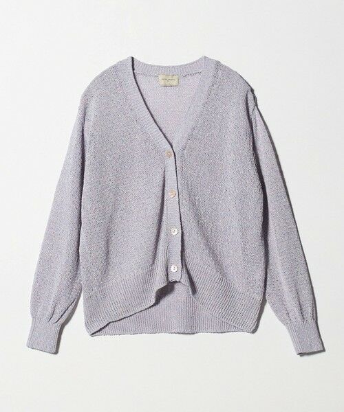 UNITED ARROWS / ユナイテッドアローズ カーディガン・ボレロ | ペーパー Vネック カーディガン（LILAC）
