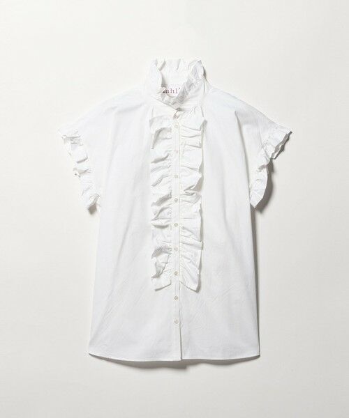 UNITED ARROWS / ユナイテッドアローズ シャツ・ブラウス | ＜dahl’ia＞フリル ノースリーブ ブラウス（WHITE）