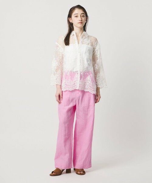 UNITED ARROWS / ユナイテッドアローズ Tシャツ | ＜dahl’ia＞8分袖 シアーシャツ | 詳細2