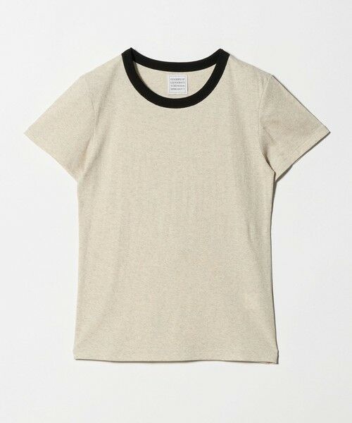 UNITED ARROWS / ユナイテッドアローズ Tシャツ | ＜GOOD PEOPLE GOOD STITCHING GOOD PRODUCT＞トリム リブ Tシャツ（NATURAL）