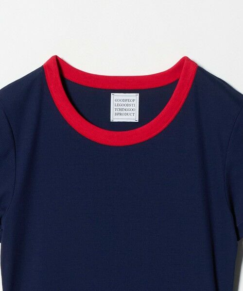 UNITED ARROWS / ユナイテッドアローズ Tシャツ | ＜GOOD PEOPLE GOOD STITCHING GOOD PRODUCT＞トリム リブ Tシャツ | 詳細4