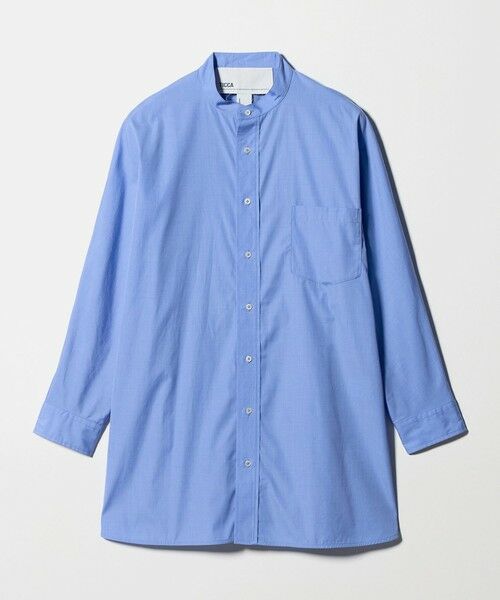 UNITED ARROWS / ユナイテッドアローズ シャツ・ブラウス | ＜TICCA＞ノーカラー テントライン シャツ（LT.BLUE）