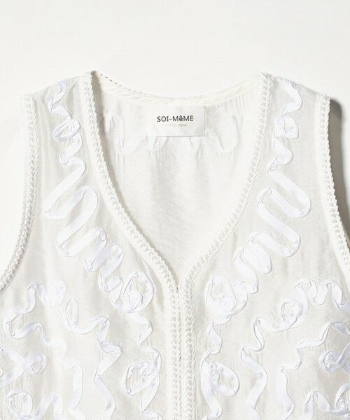 UNITED ARROWS / ユナイテッドアローズ ベスト | ＜Marilyn Moon＞コード エンブロイダリー ベスト | 詳細1