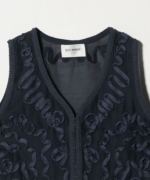 UNITED ARROWS / ユナイテッドアローズ ベスト | ＜Marilyn Moon＞コード エンブロイダリー ベスト | 詳細4