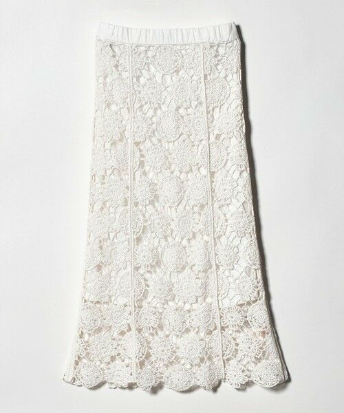 UNITED ARROWS / ユナイテッドアローズ Tシャツ | ＜Marilyn Moon＞クロシェ スカート（OFF WHITE）