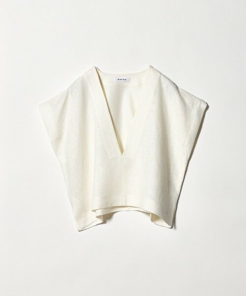UNITED ARROWS / ユナイテッドアローズ シャツ・ブラウス | ＜SACRA＞ラスティック Vネック トップ | 詳細4