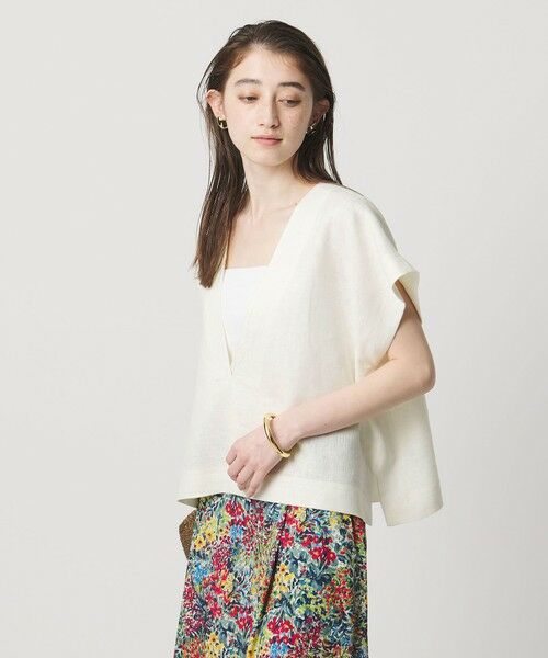 UNITED ARROWS / ユナイテッドアローズ シャツ・ブラウス | ＜SACRA＞ラスティック Vネック トップ | 詳細2