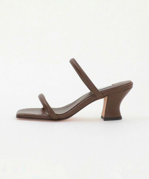 UNITED ARROWS / ユナイテッドアローズ サンダル | 2ライン ミュール/サンダル（DK.BROWN）