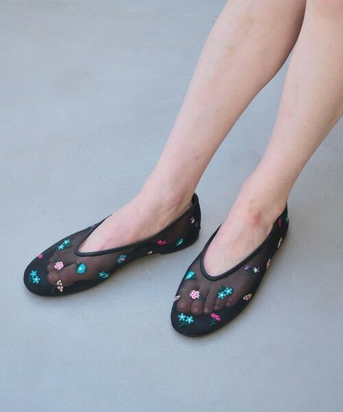 UNITED ARROWS / ユナイテッドアローズ フラットシューズ | メッシュ フラワー フラットシューズ | 詳細2