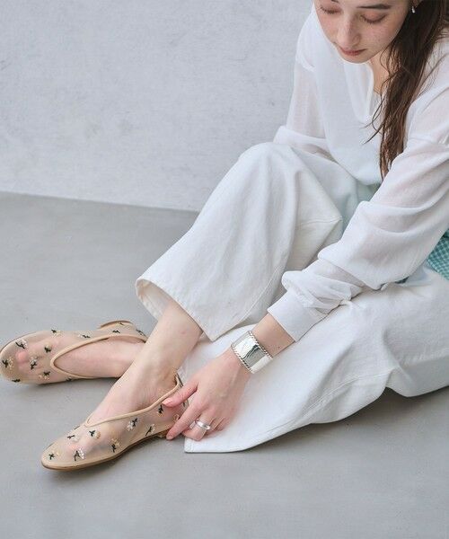 UNITED ARROWS / ユナイテッドアローズ フラットシューズ | メッシュ フラワー フラットシューズ | 詳細14
