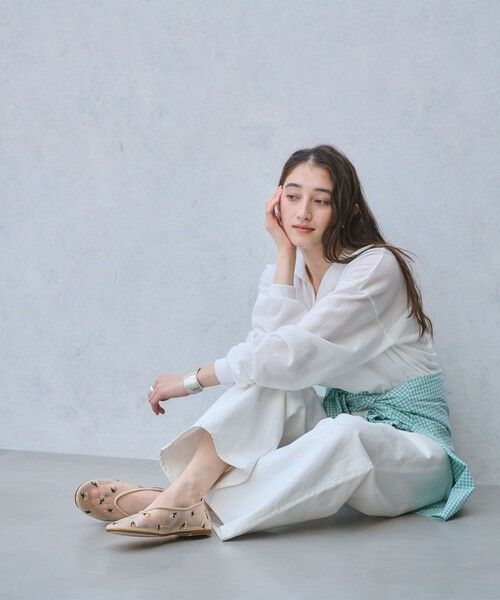 UNITED ARROWS / ユナイテッドアローズ フラットシューズ | メッシュ フラワー フラットシューズ | 詳細15