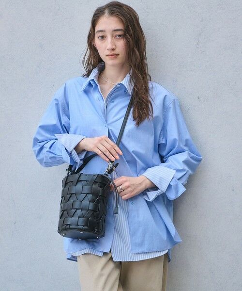 UNITED ARROWS / ユナイテッドアローズ ショルダーバッグ | パネル メッシュ バケットバッグ | 詳細9