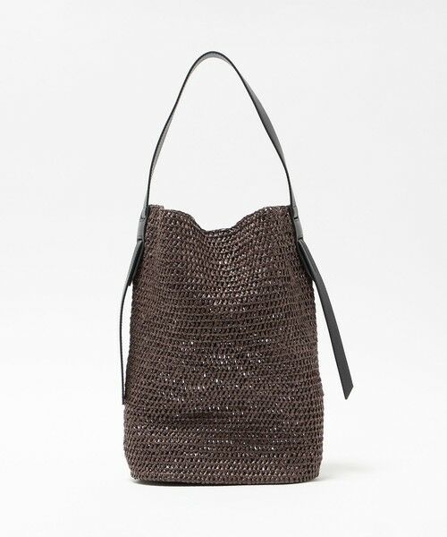 UNITED ARROWS / ユナイテッドアローズ ショルダーバッグ | PP ニッティング ワンショルダー バッグ（DK.BROWN）