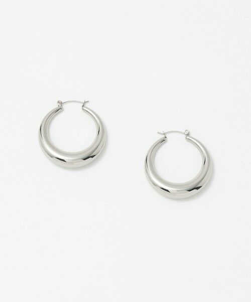 UNITED ARROWS / ユナイテッドアローズ ピアス・イヤリング | テーパード フープ ピアス（SILVER）