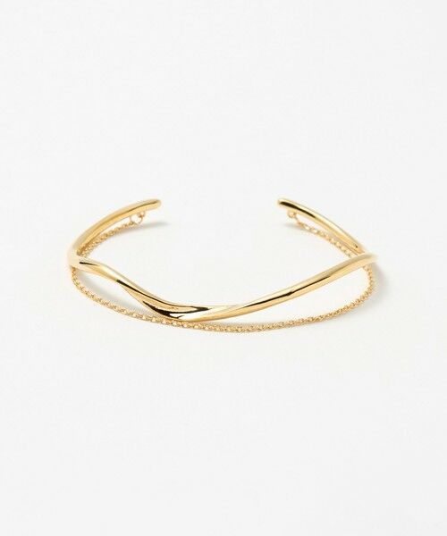 UNITED ARROWS / ユナイテッドアローズ ブレスレット・バングル | ライン&チェーン バングル（GOLD）