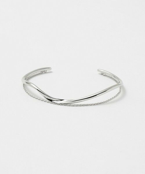 UNITED ARROWS / ユナイテッドアローズ ブレスレット・バングル | ライン&チェーン バングル（SILVER）