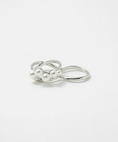 UNITED ARROWS / ユナイテッドアローズ リング | イミテーションパール ダブルリング（SILVER）